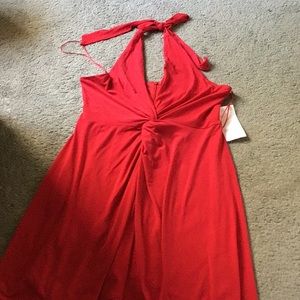 Red halter dress, NWT SIZE 12